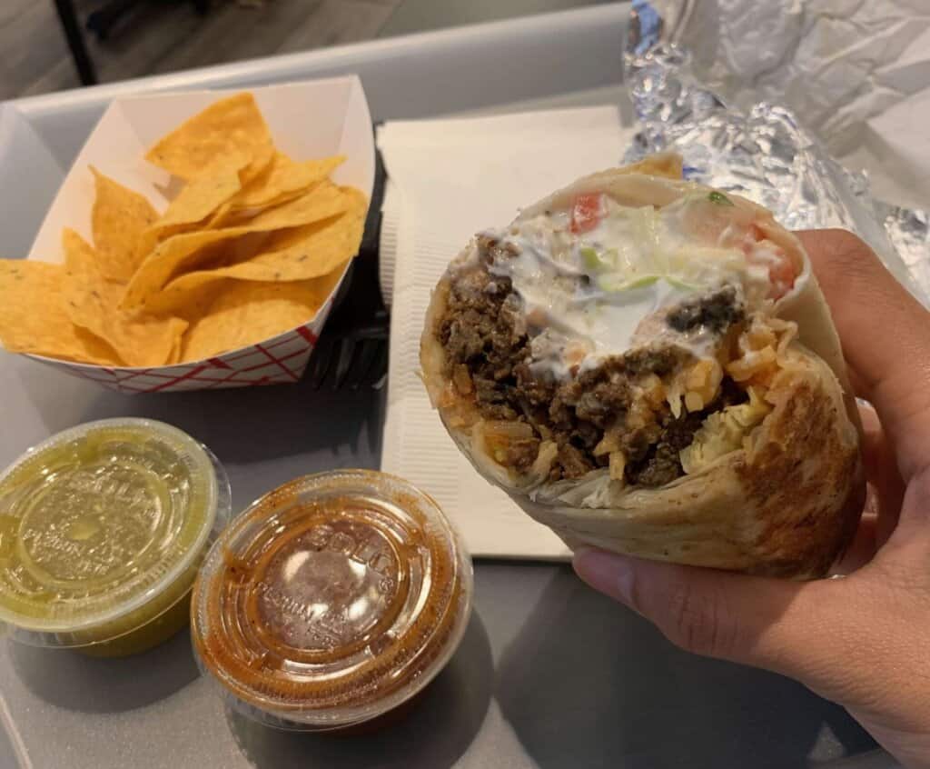 Halal Chicago burrito