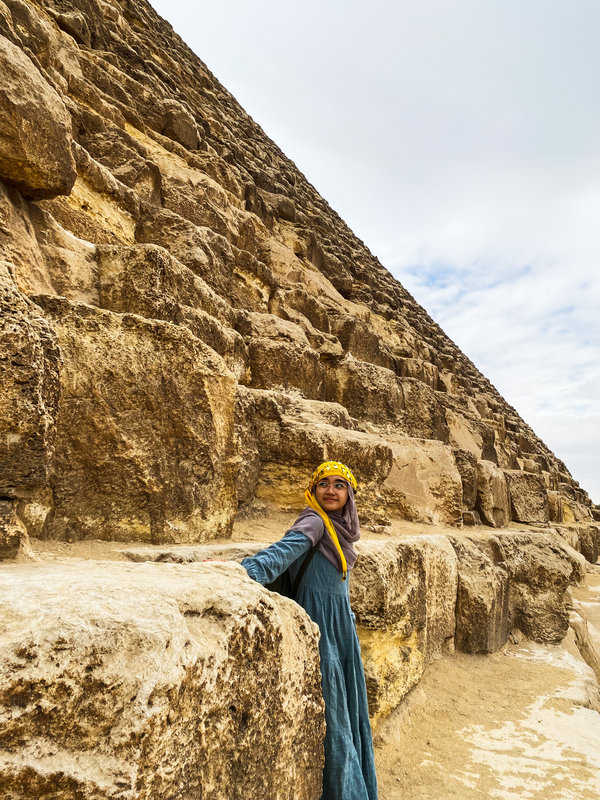 Climbing Giza Pyramid