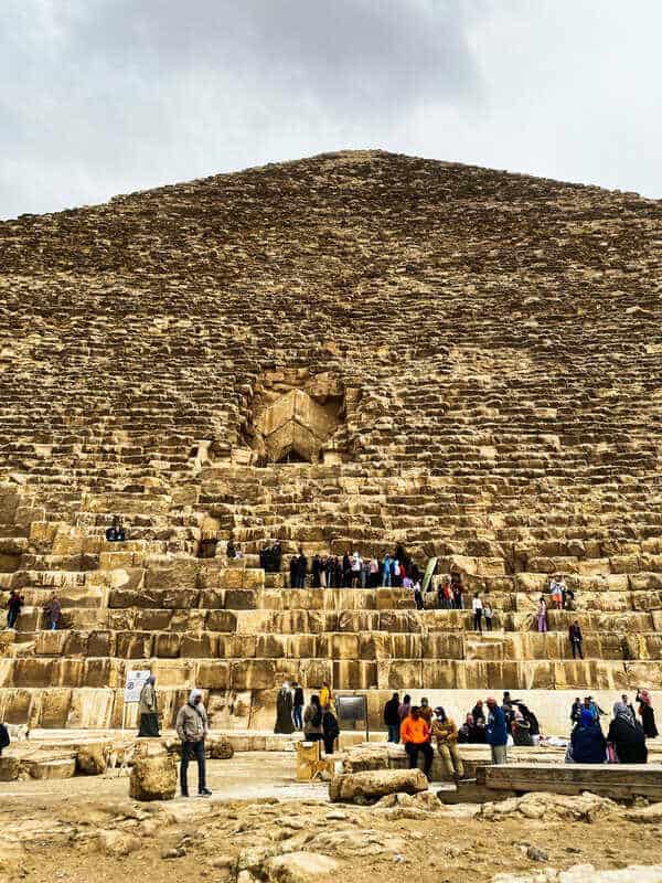 Entrance to Great Pyramid of Giza
