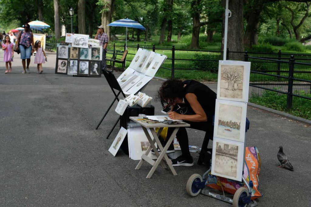 paintings in central park