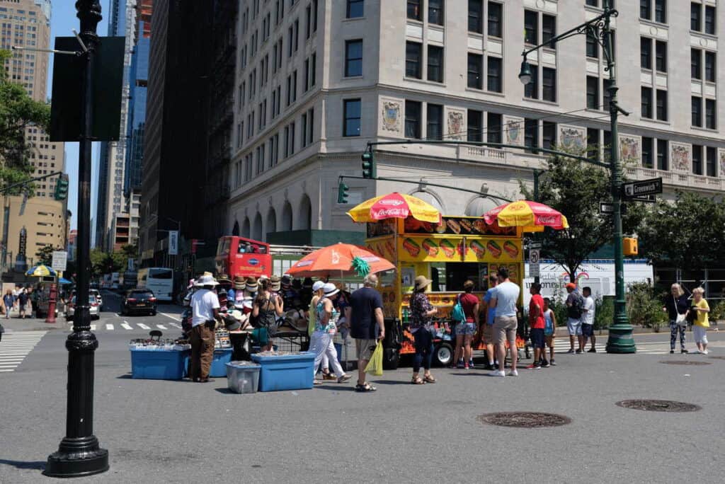 Halal food cart in NYC