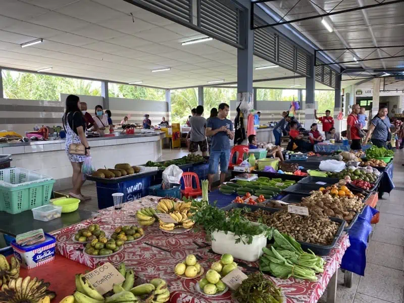 Tamu Market at Lundu Township, Sarawak Malaysia