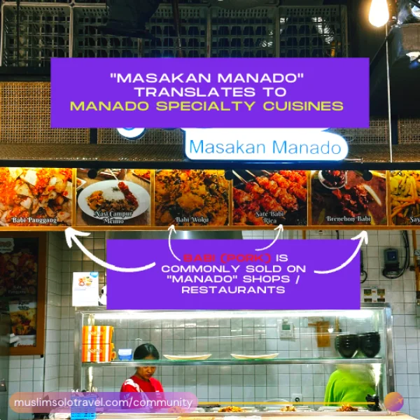 Non-halal words in Manado, Indonesia Specialty cuisines