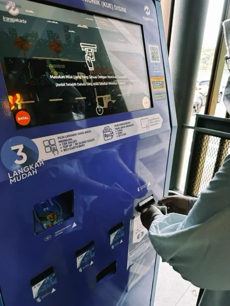 Transjakarta card machines